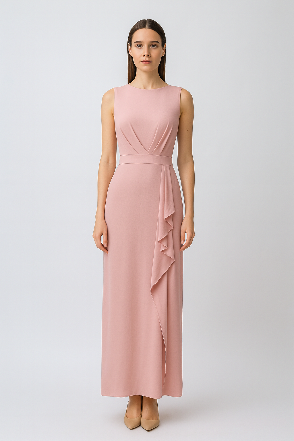 Daily chiffon dress bottom princess flare