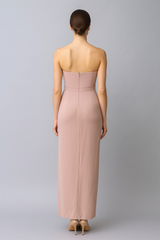 Ocassion chiffon dress tie belt on waist side seam