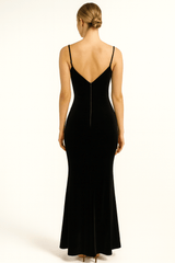 BLACK VELVET DRESS