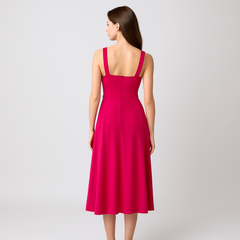 Daily chiffon  dress CF button opening